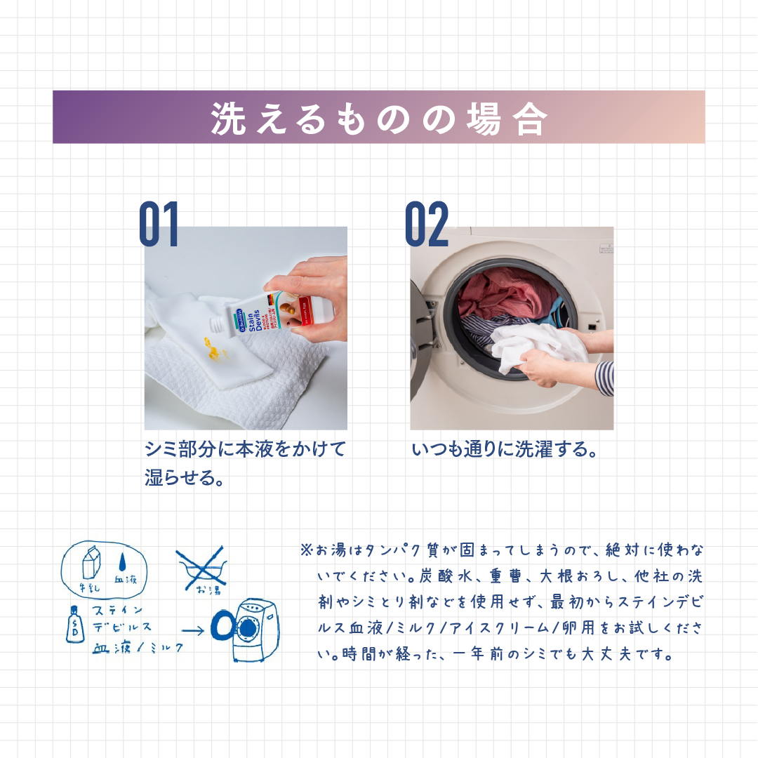 ドクターベックマン ステインデビルス 血液/ミルク/アイスクリーム/卵用