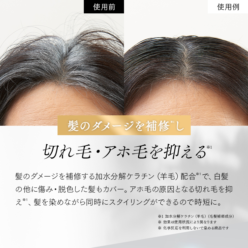 プロシア 馬油ヘアマスカラ カラー: ナチュラルブラック