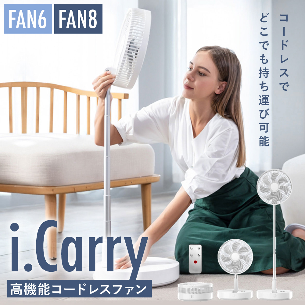i.Carry 高機能コードレスファン サイズ: FAN6