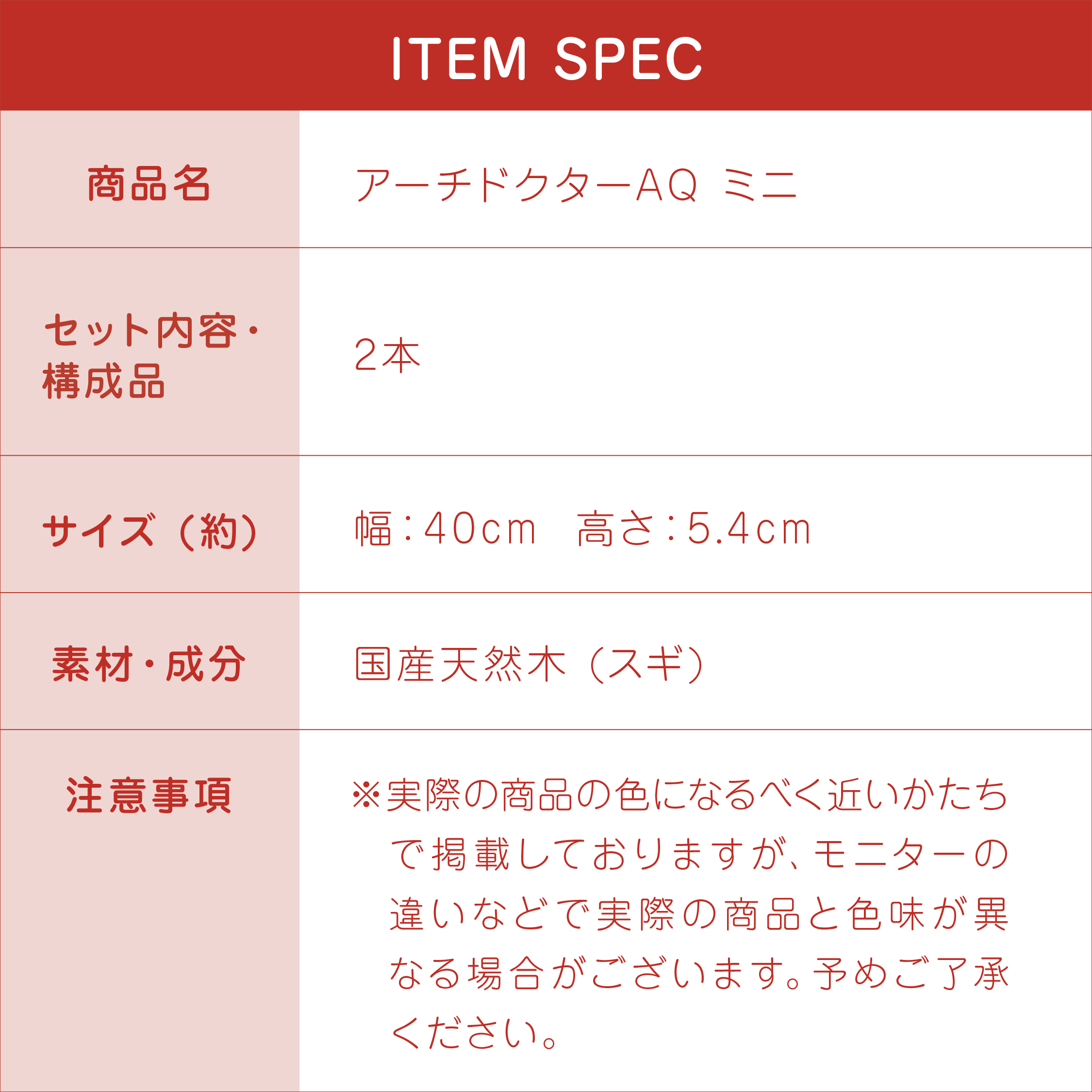 アーチドクター AQ ミニ