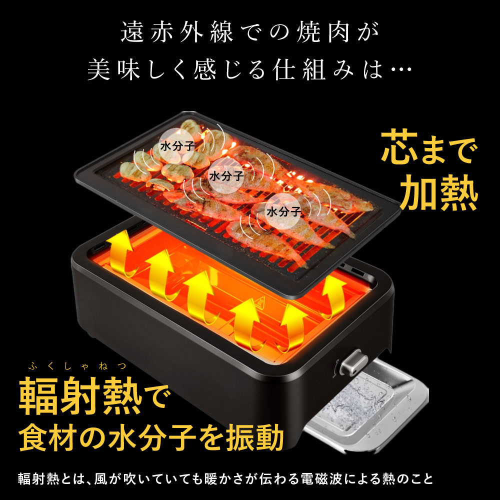 GLAMP. 超少煙グリル カラー: ブラック