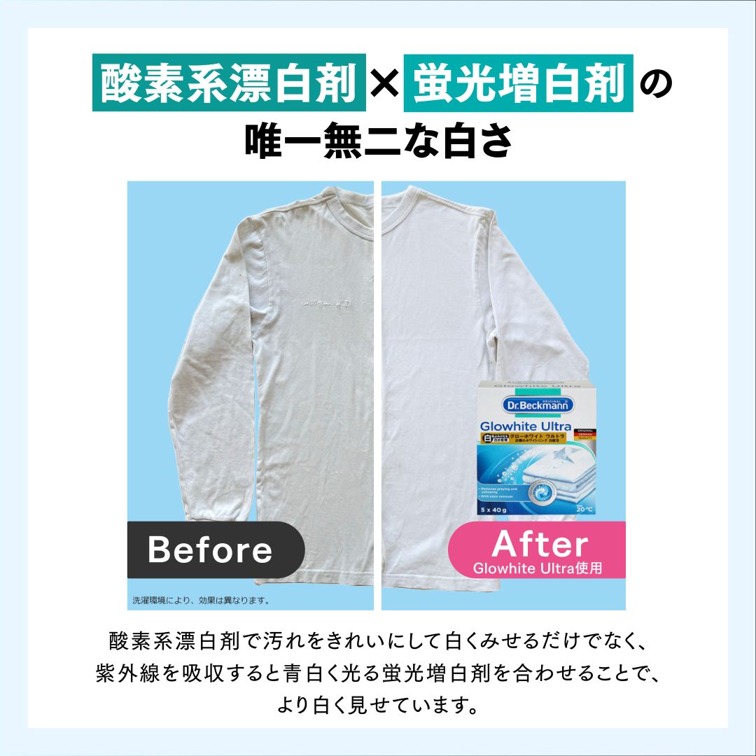 ドクターベックマン グローホワイト ウルトラ 蛍光増白剤（酸素系漂白剤入り）5包入り 