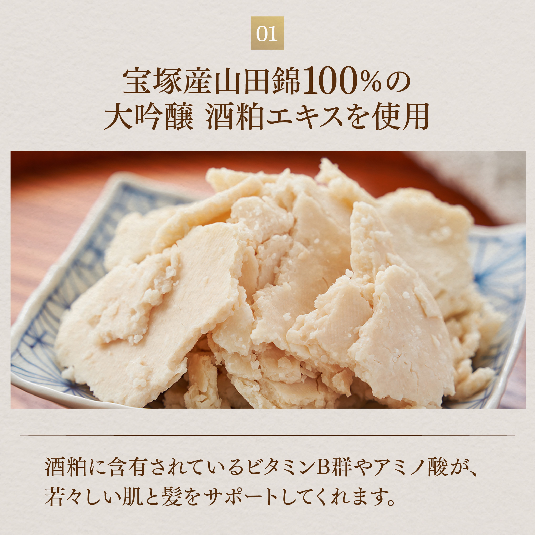 無添加酒粕のクリーム sakekasu+ 【7.5g】
