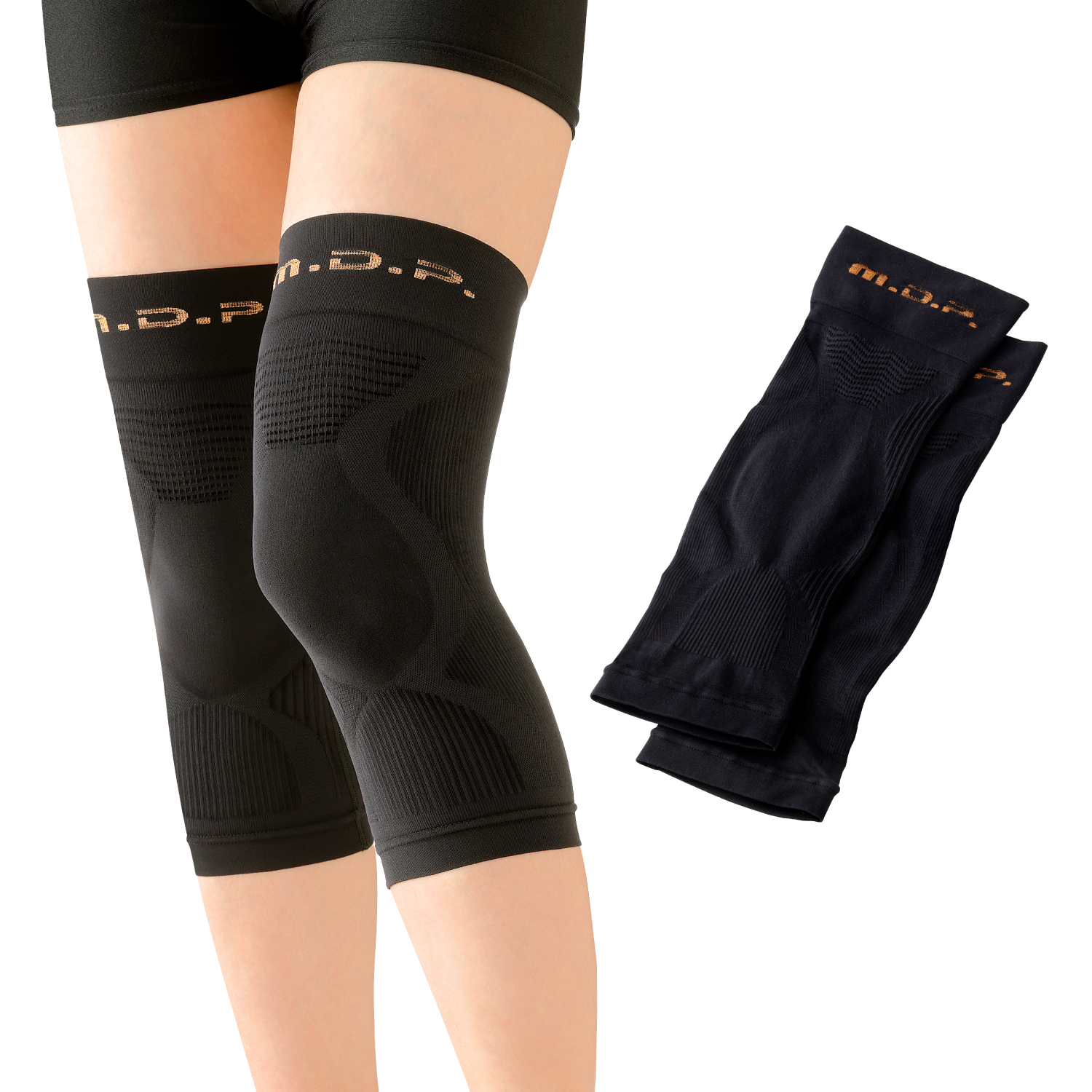 勝野式 ひざ軽さん カラー・サイズ: ブラック・M（ひざ周り）30〜38ｃｍ