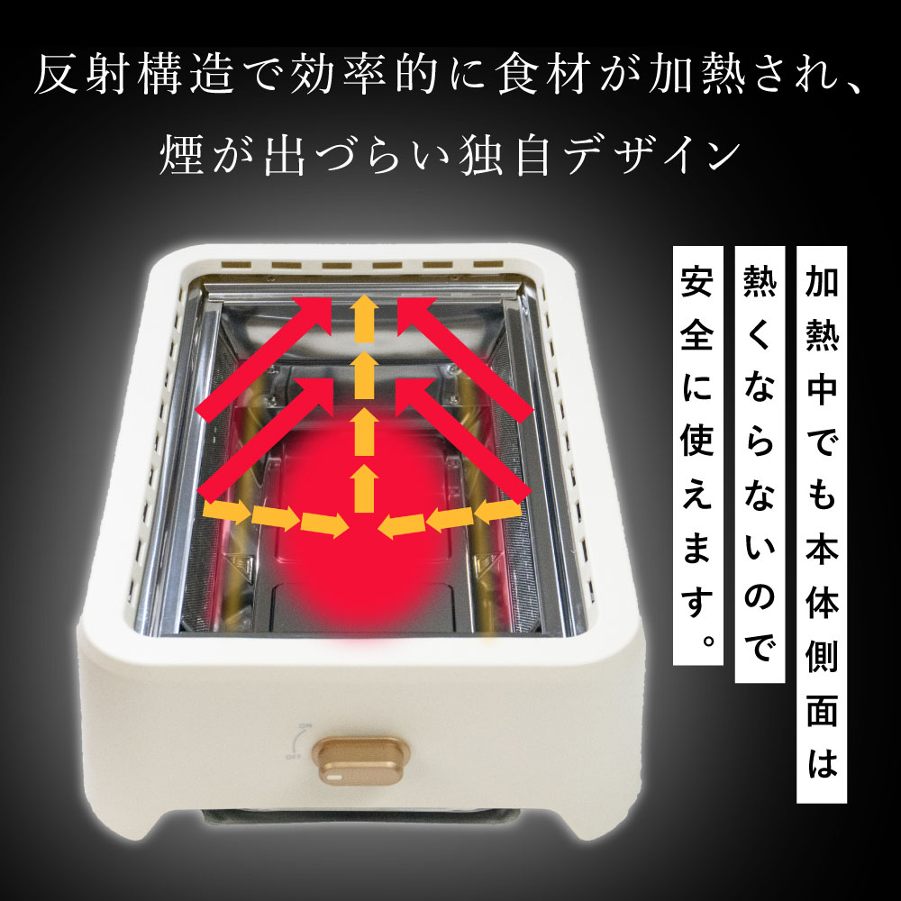 GLAMP. 超少煙グリル カラー: ブラック
