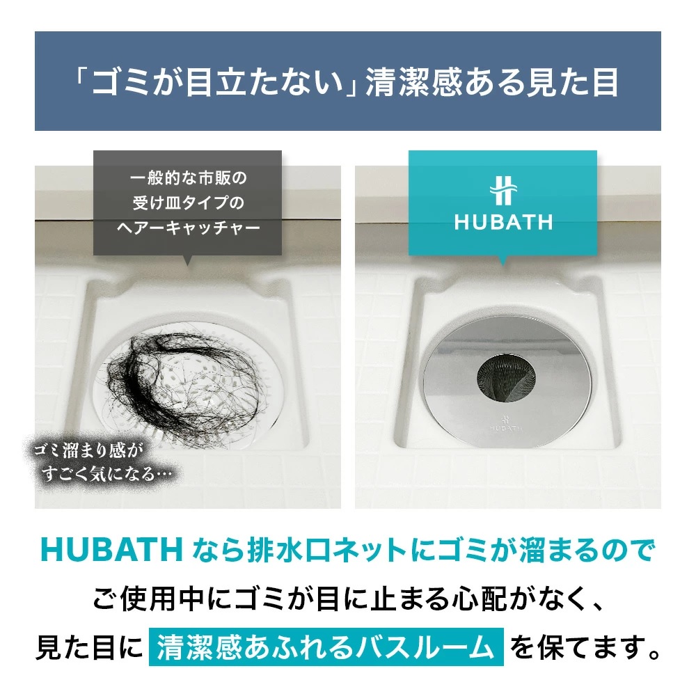 HUBATH 浴室用 マグネット ヘアーキャッチャー