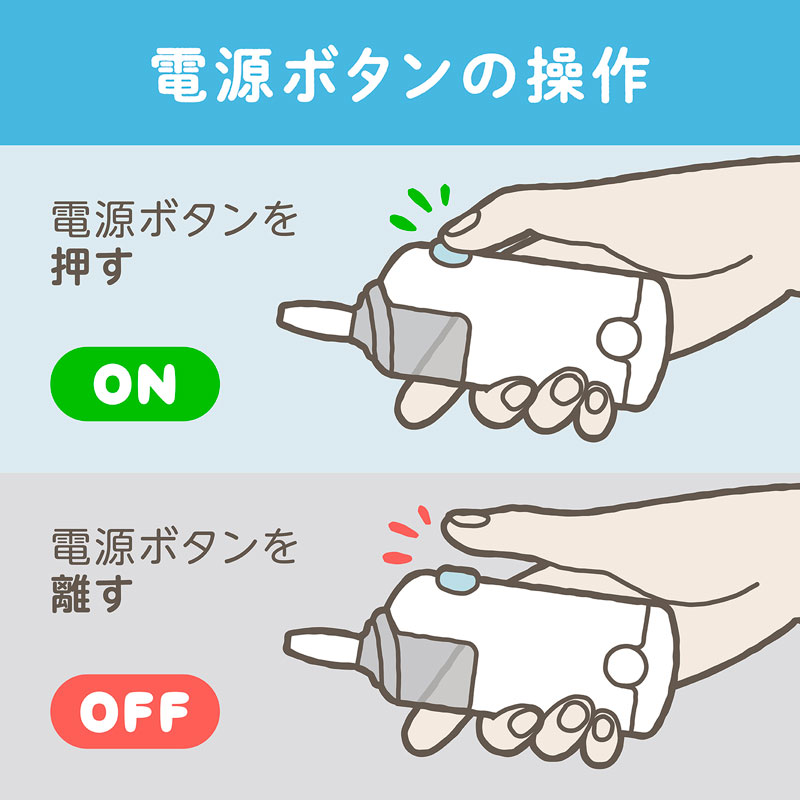 電動鼻水吸引器ハンディ カラー: ホワイト