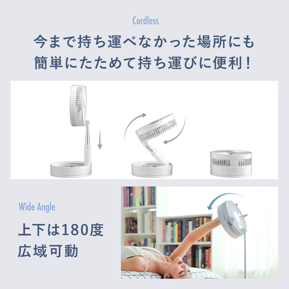 i.Carry 高機能コードレスファン サイズ: FAN6