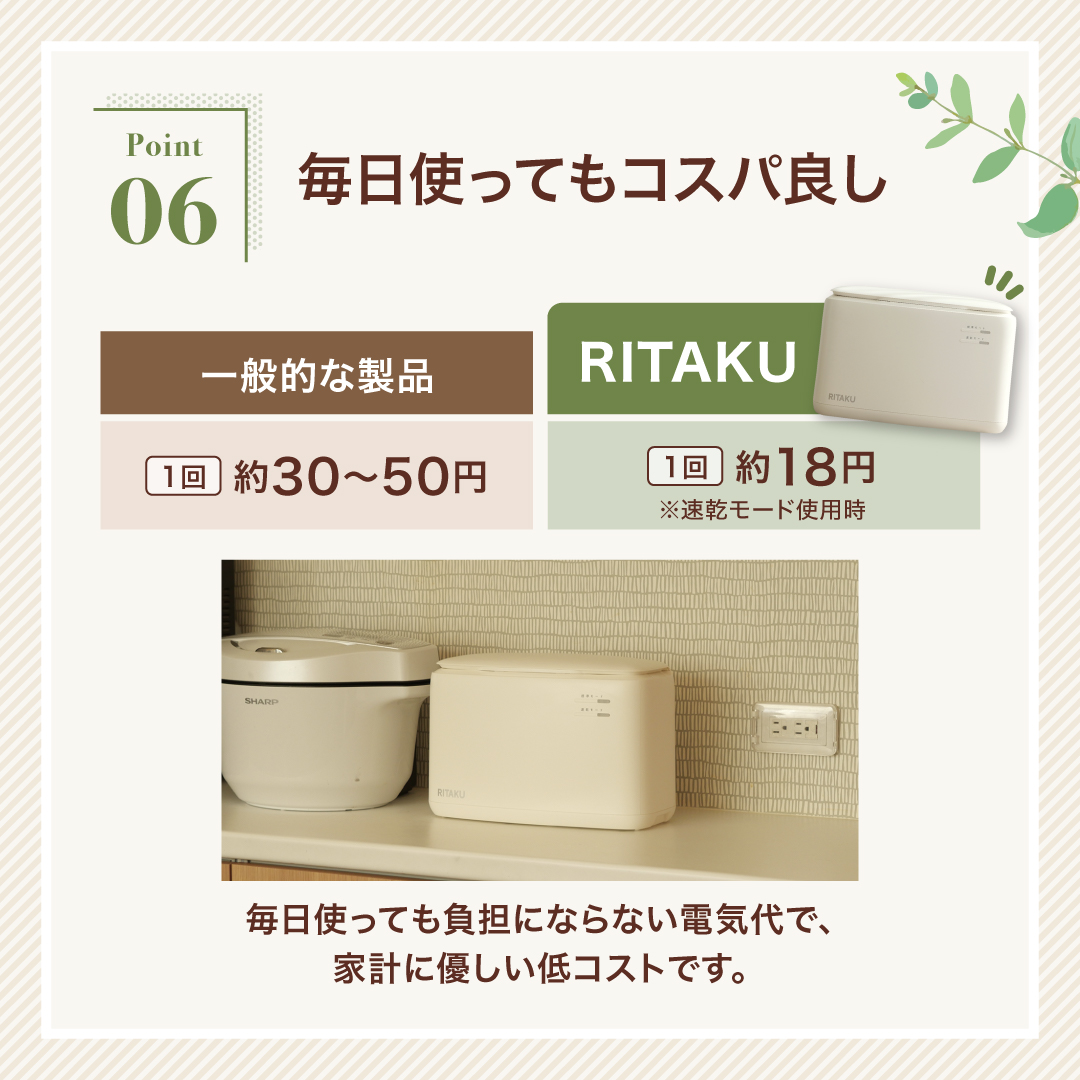 RITAKU コンパクト生ゴミ乾燥機