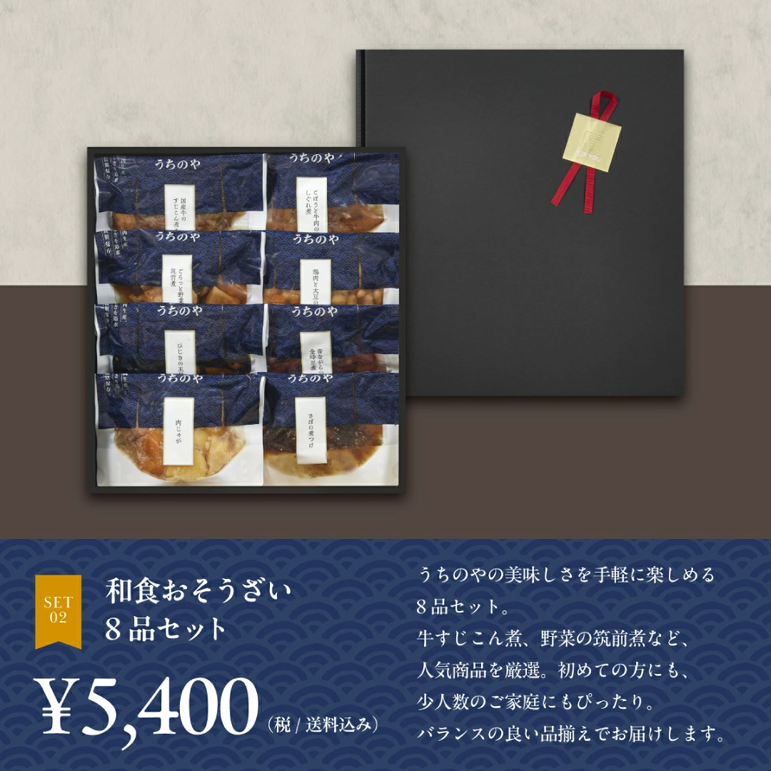 うちのや ～ギフト惣菜8品セット～ 