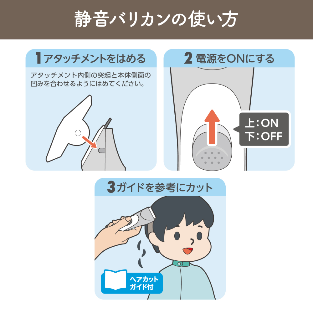 静音バリカン