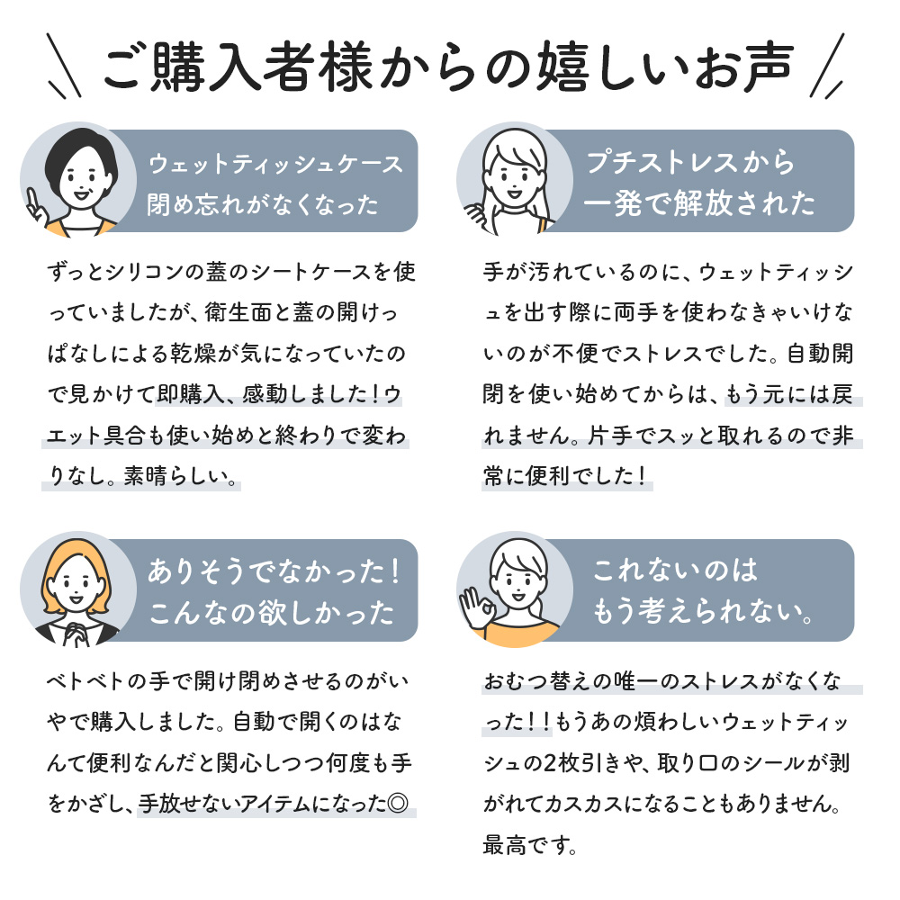 Smartru 自動開閉ウェットティッシュケース