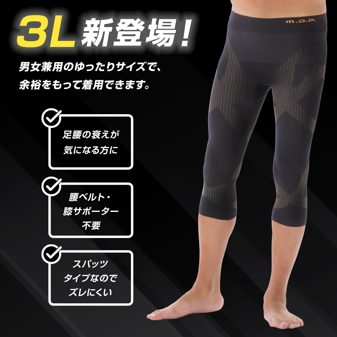 トリプルX膝・腰・軽サポート サイズ: M (ヒップ87〜95cm)