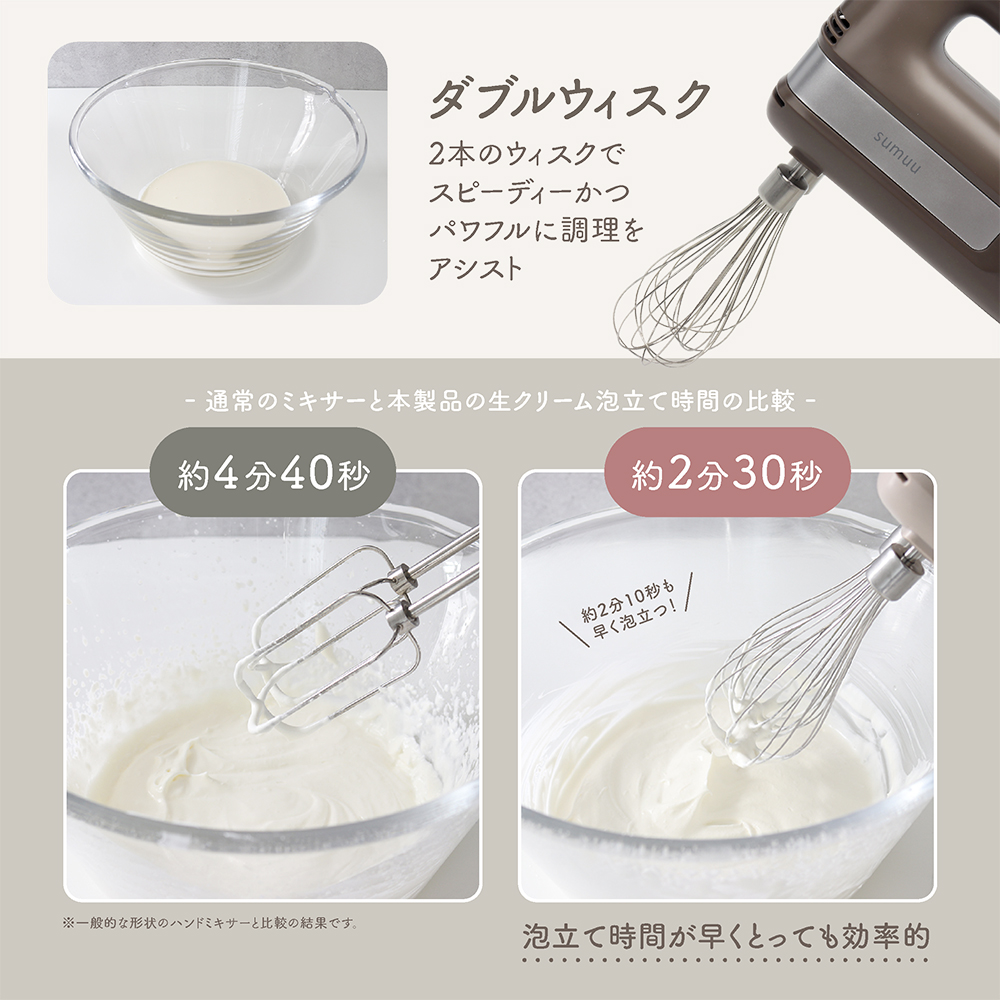 sumuu ハンドミキサー アンド・ニイー カラー: ブラウン
