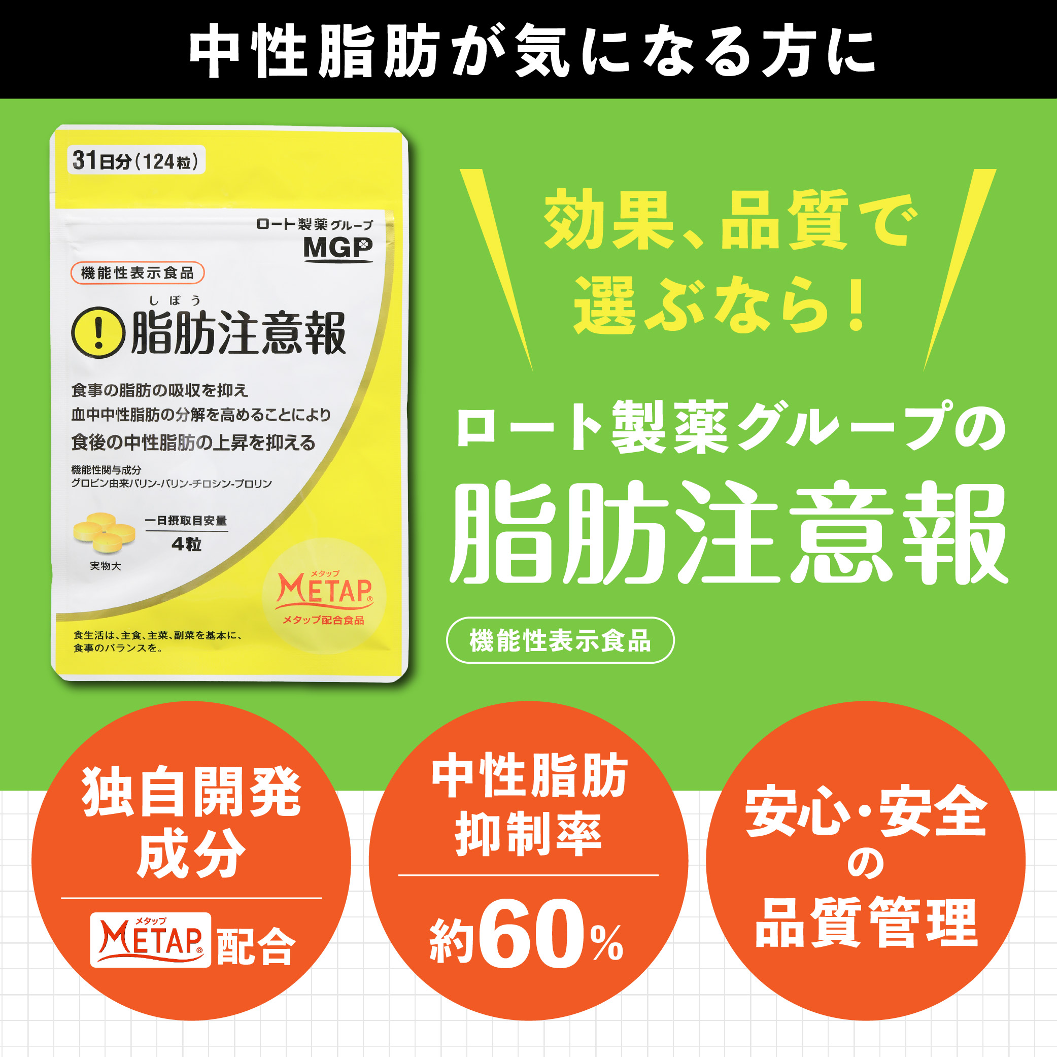  [機能性表示食品]脂肪注意報【定期お届けプラン】