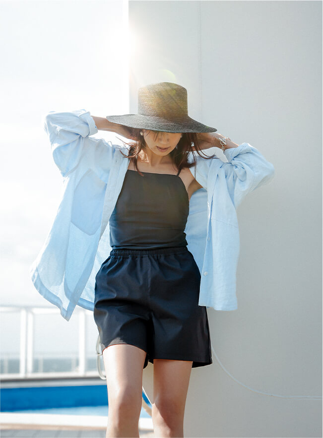 東原亜希 FORME 2024 フォルム ガーゼシャツ