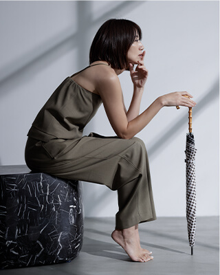 mother - 新品【mother 】SO FAR RIB TOPS グレー M MAMA 2-piece Ribbed Set - Light gray melange - Ladies | H&M US