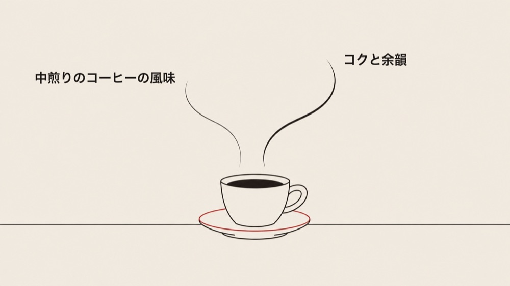 一杯のなかで楽しめる2つの味わい