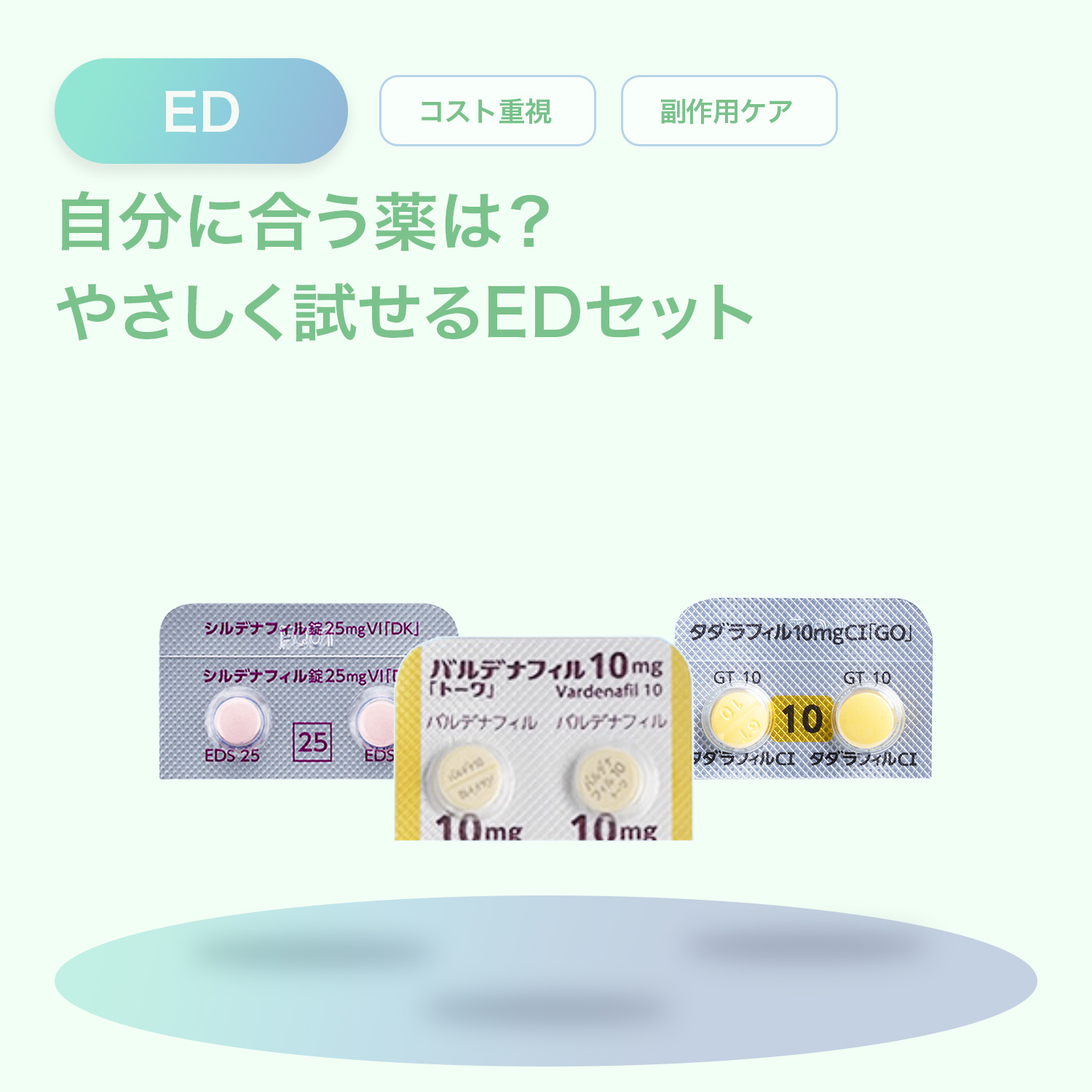 ED治療薬お試しセット（低用量）