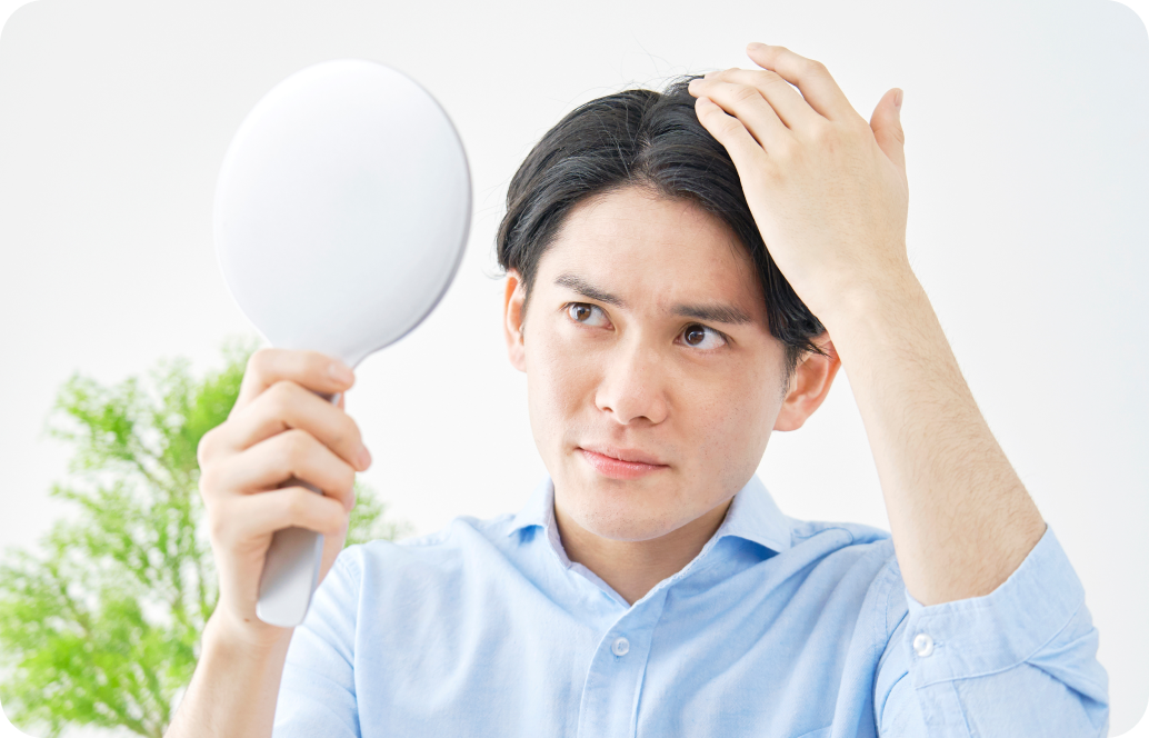 AGAの予防と治療について考える男性