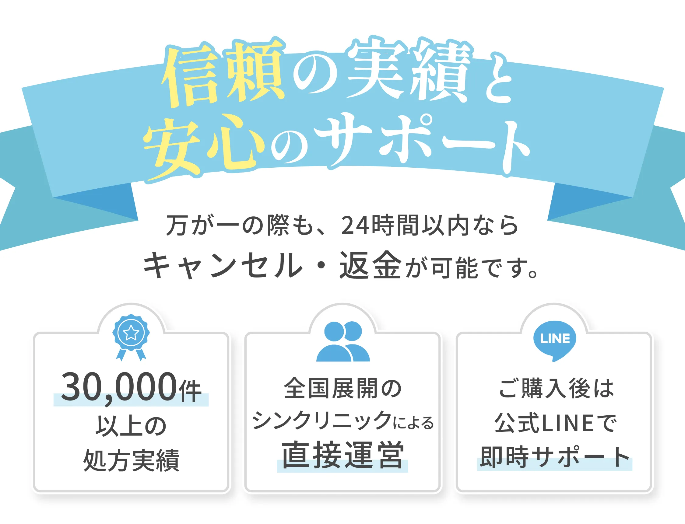 信頼の実績と安心のサポートのご案内