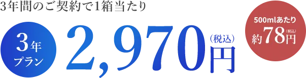 3年プラン2,970円(税込)