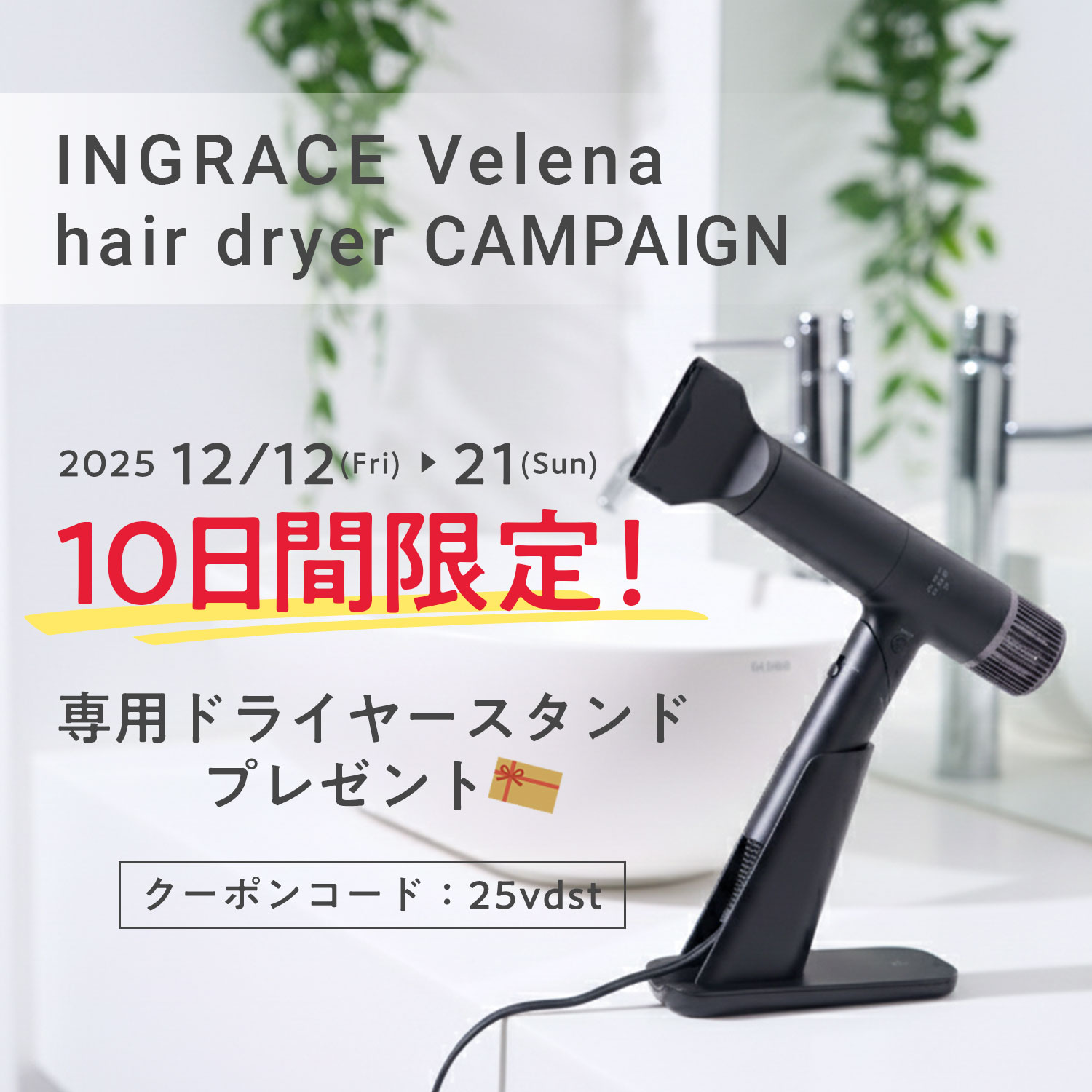 INGRACE Velena hair dryer MBD002A
