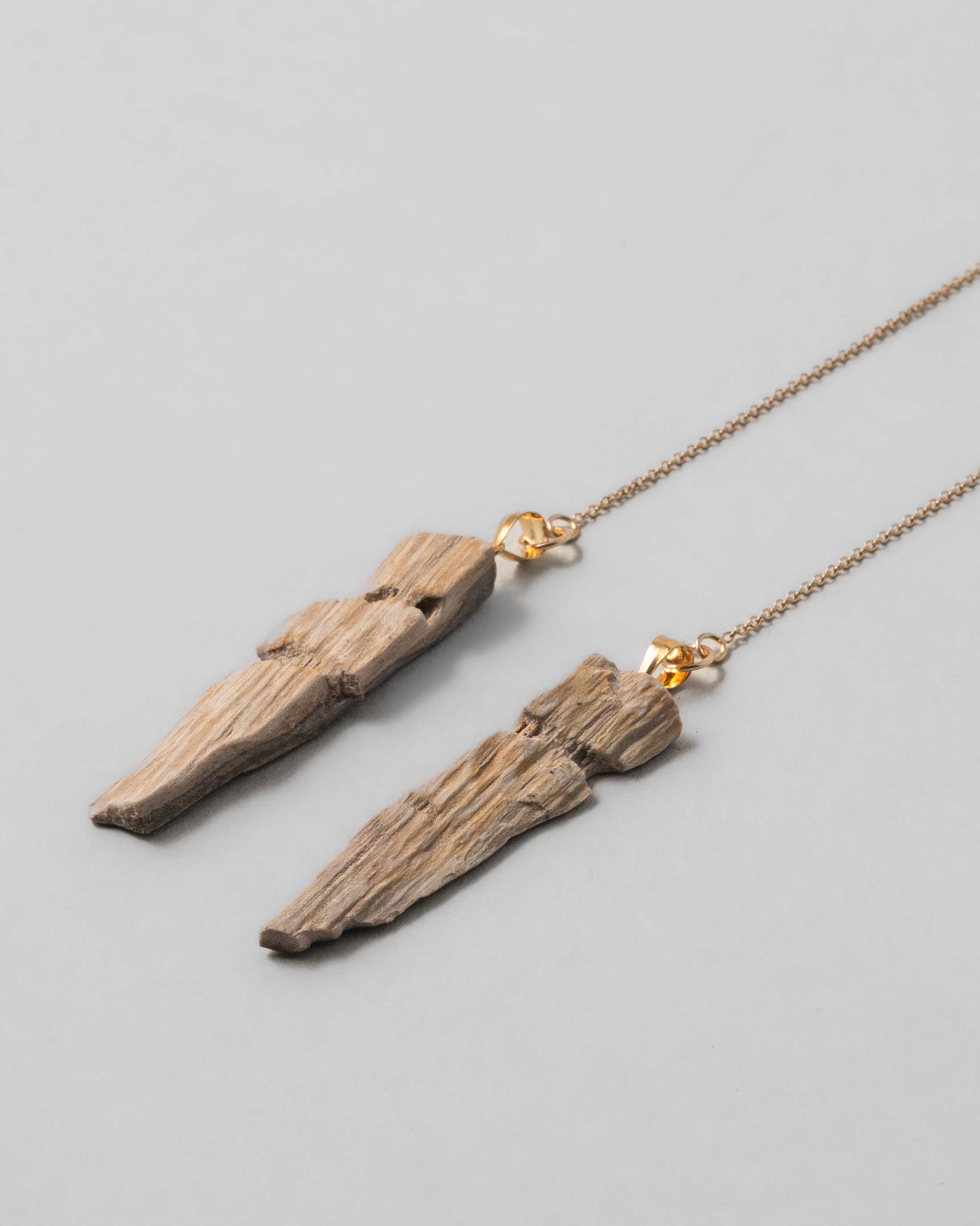  珪化木 ピアス K14GF No.002