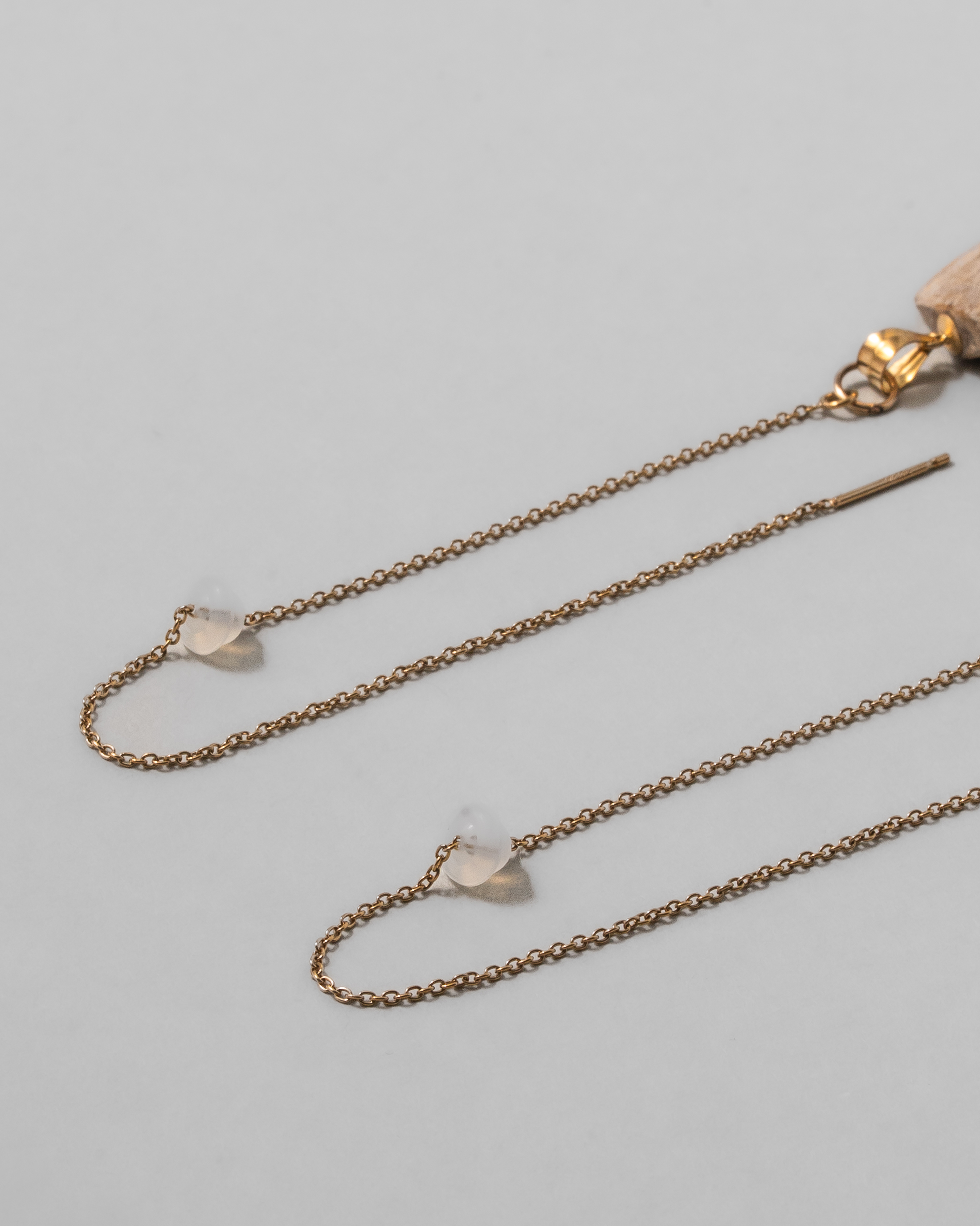  珪化木 ピアス K14GF No.002