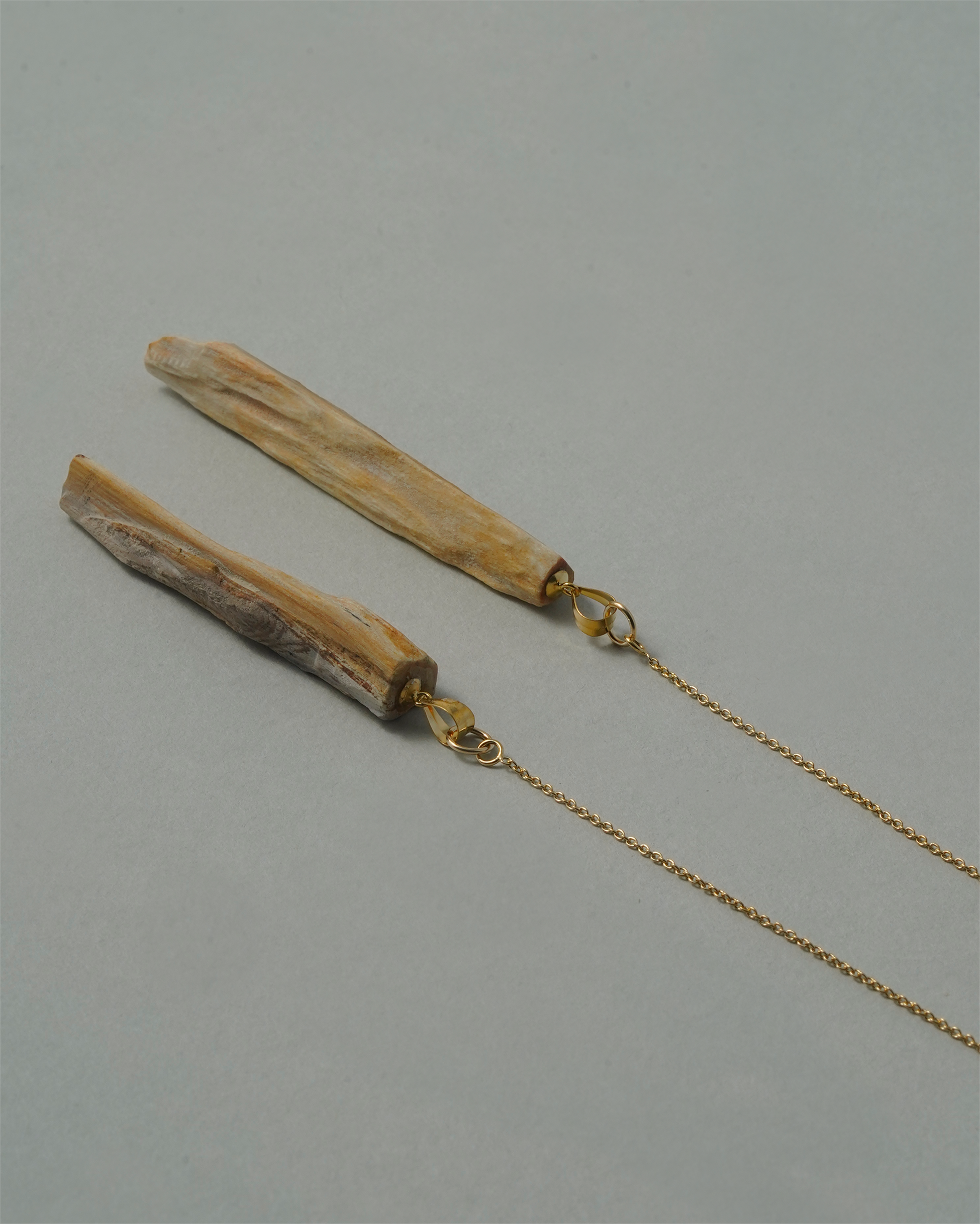 珪化木 ピアス K14GF No.004