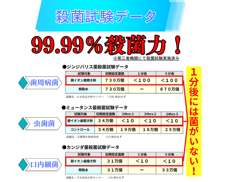 銀イオン歯磨き粉　1本　4,480円
