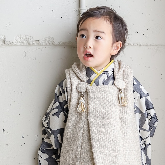 【レンタル】３歳着物セット／LEAF サイズ: 90size