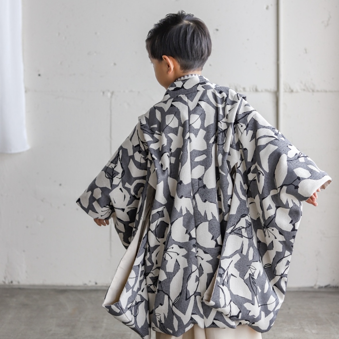【レンタル】５歳着物セット／LEAF 千歳飴袋: なし