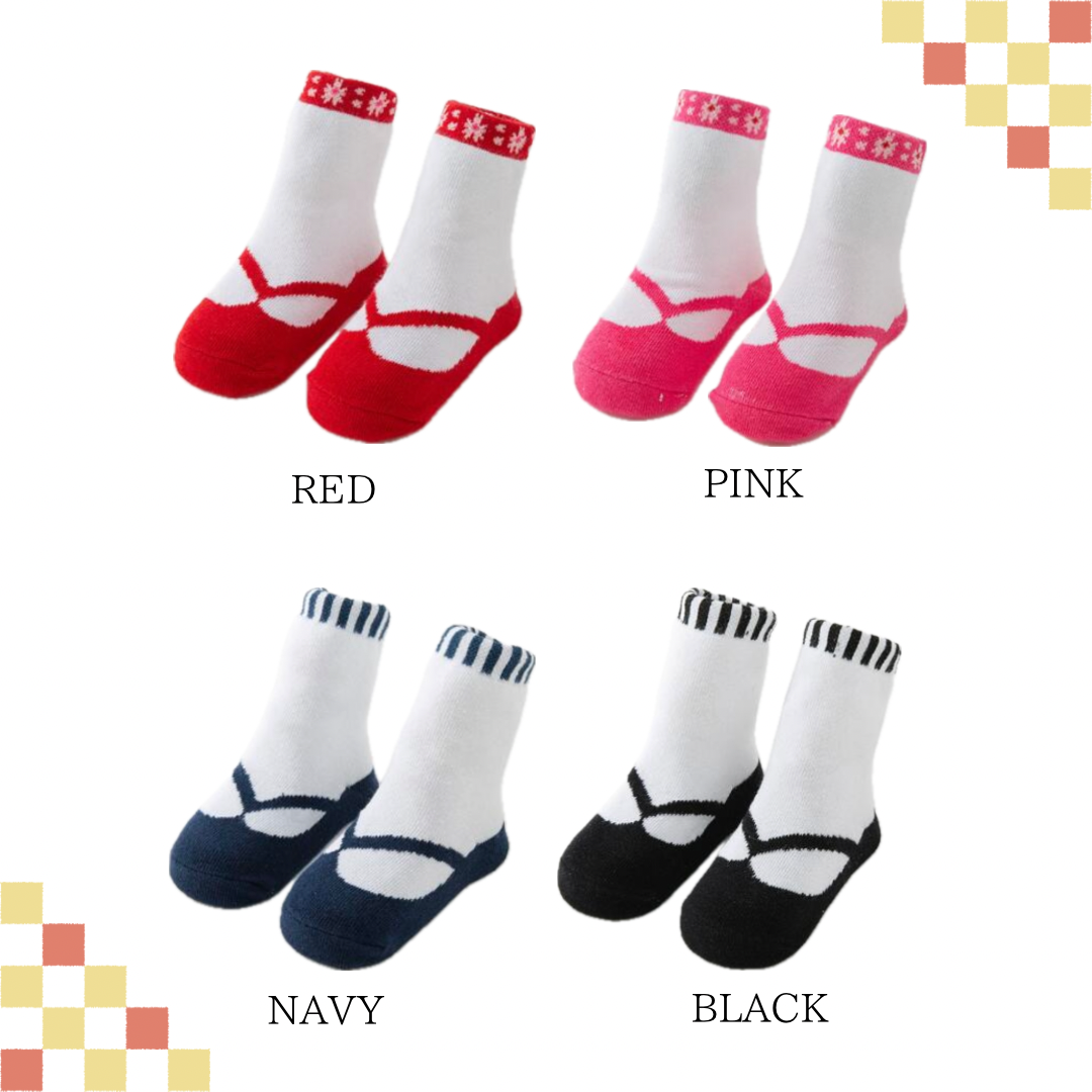 ベビー袴と相性抜群！足袋ソックス（ベビー用） カラー・サイズ: RED（9-12cm）