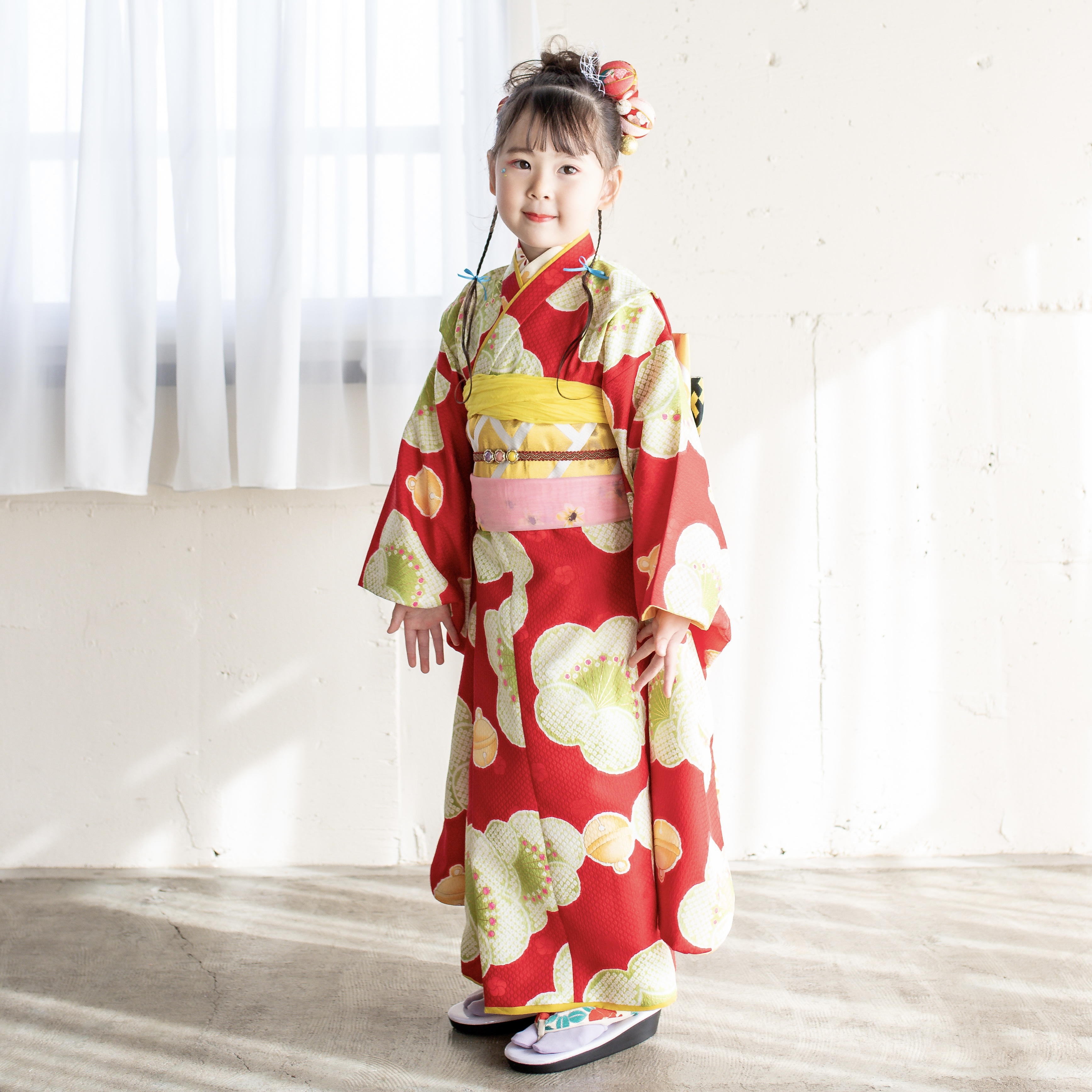 【レンタル】７歳着物セット／こうめ