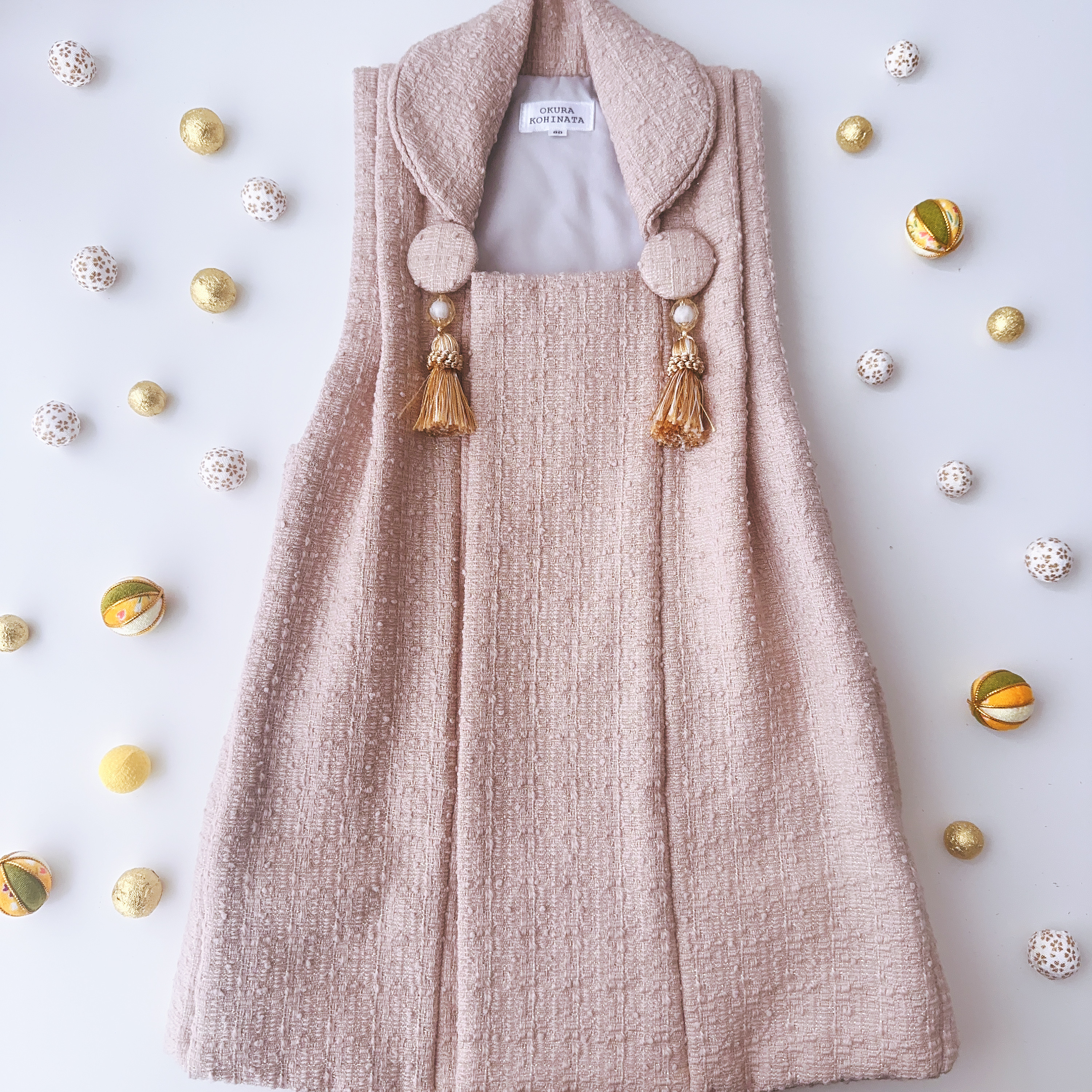 【単品】華やか！ラメ入りツイードの被布