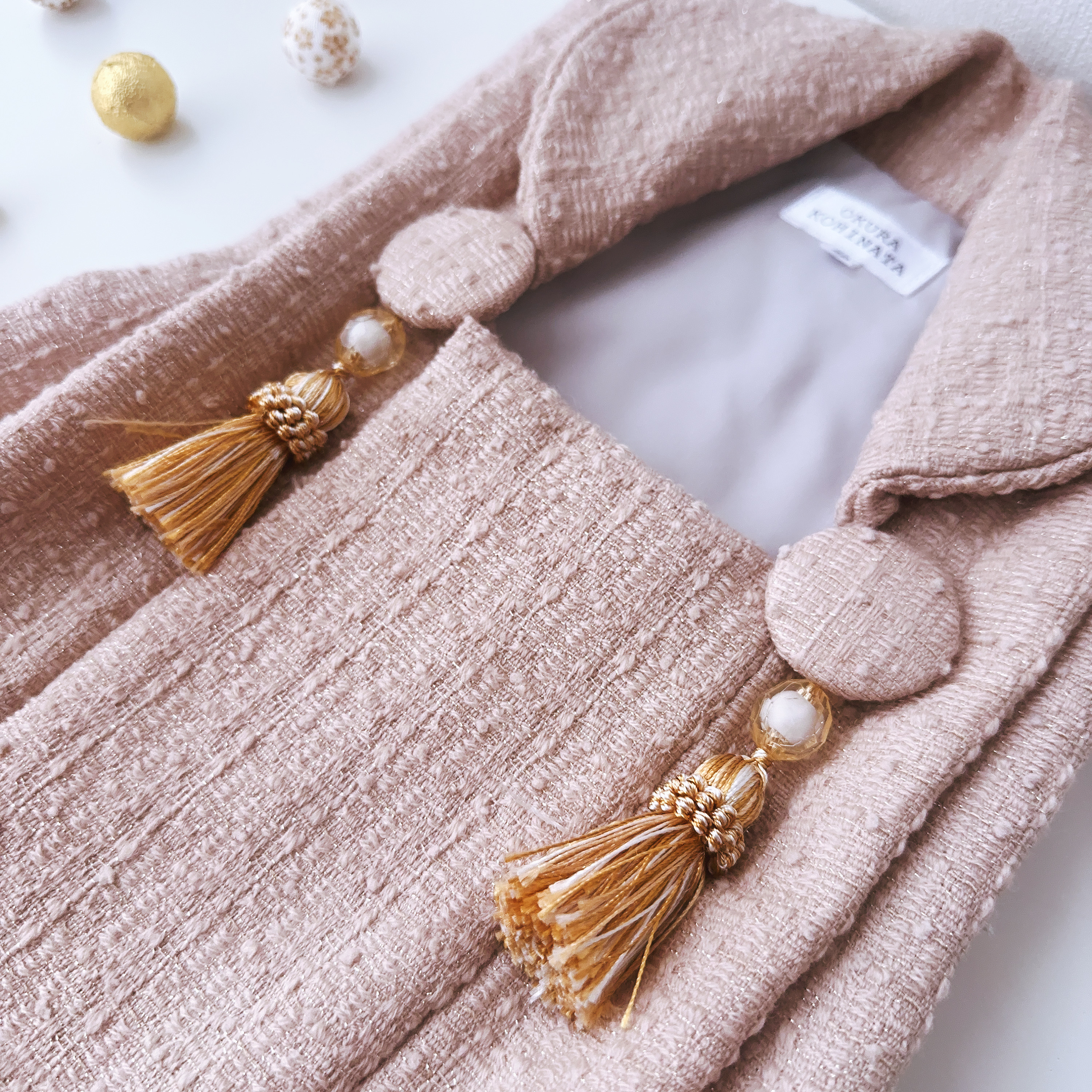 【単品】華やか！ラメ入りツイードの被布