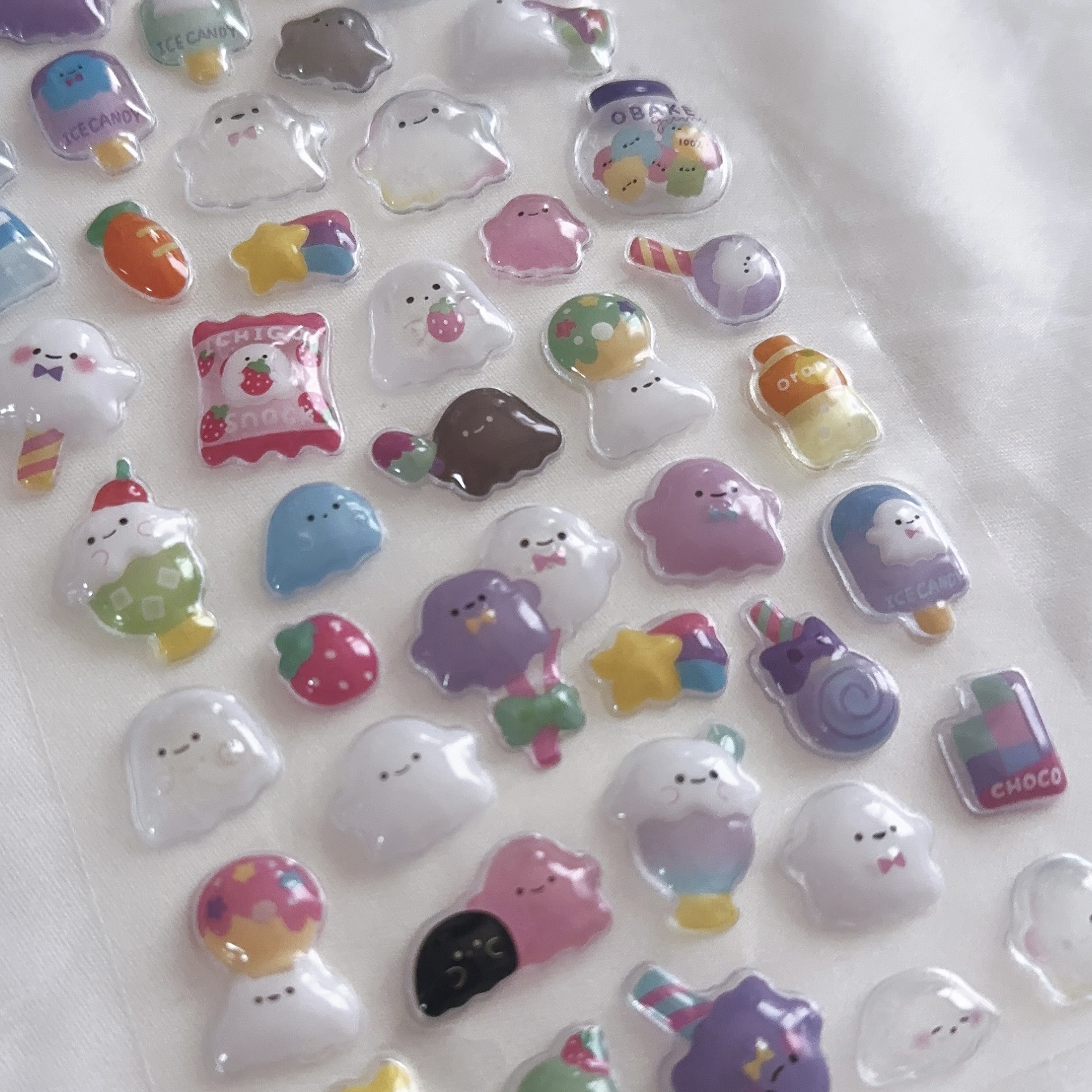 ぷっくり3Dシール〈おばけ〉