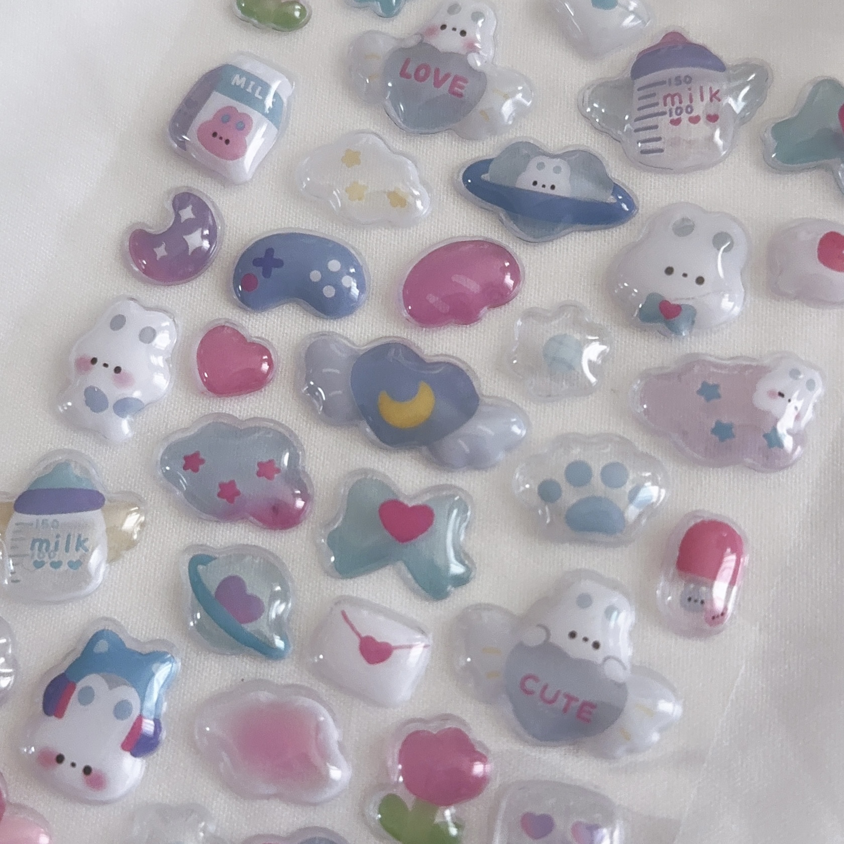 ぷっくり3Dシール〈うさぎ〉