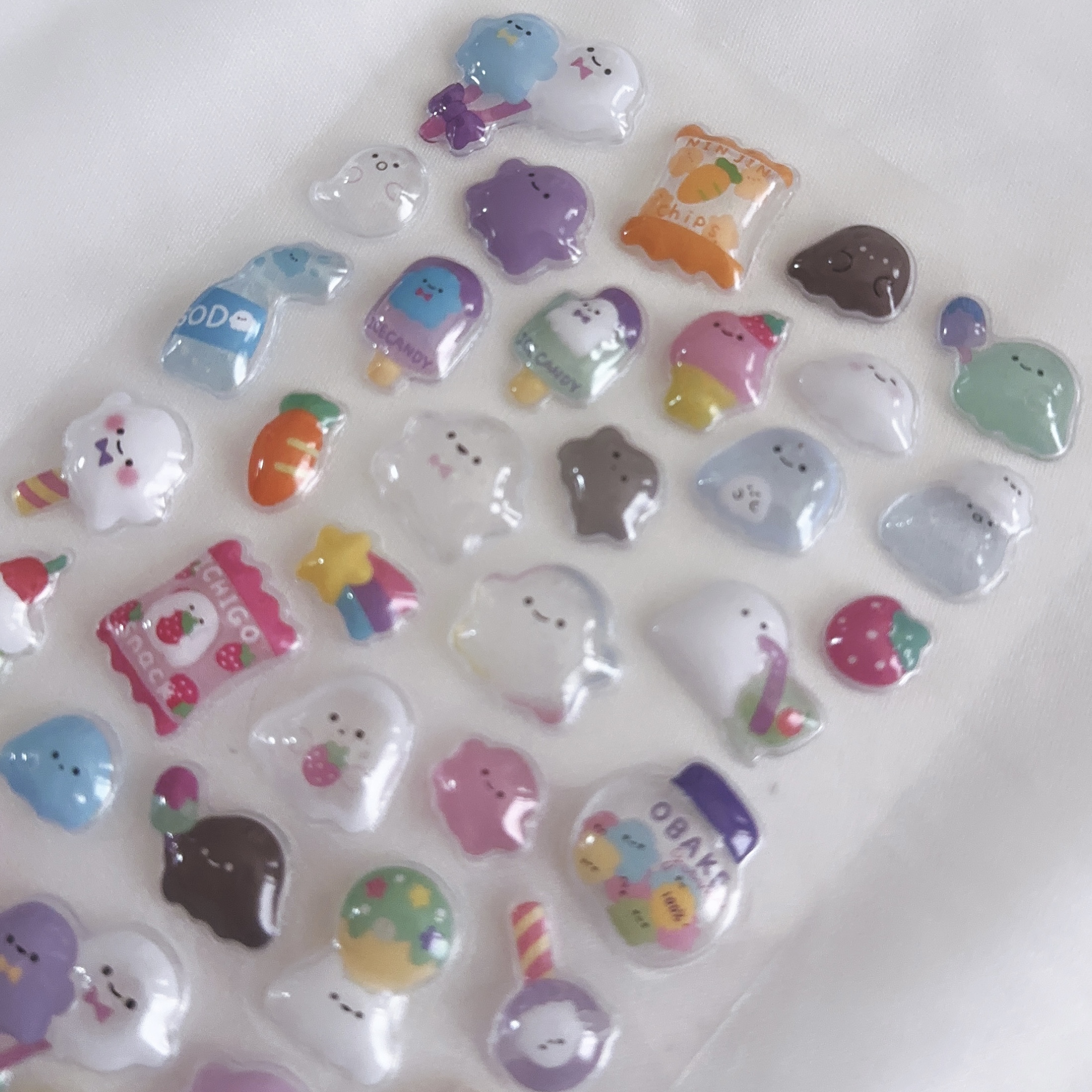 ぷっくり3Dシール〈おばけ〉