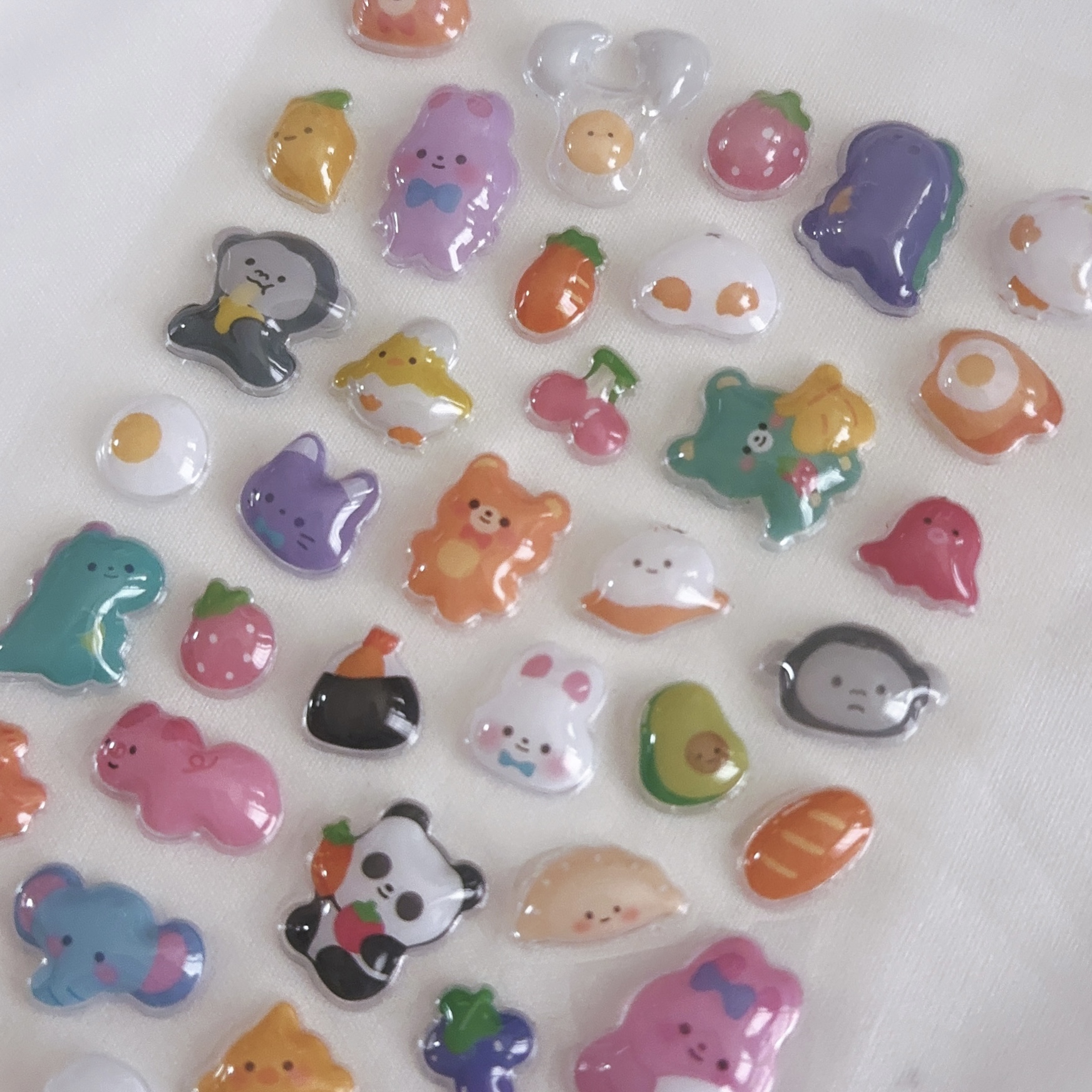 ぷっくり3Dシール〈アニマル〉