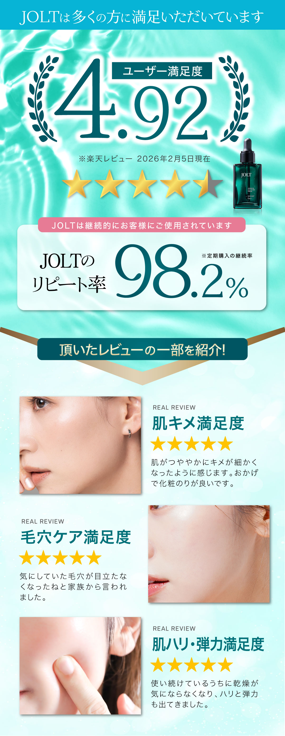 JOLTプレミアムオールインワンセラム | 濃厚エクソソーム美容液