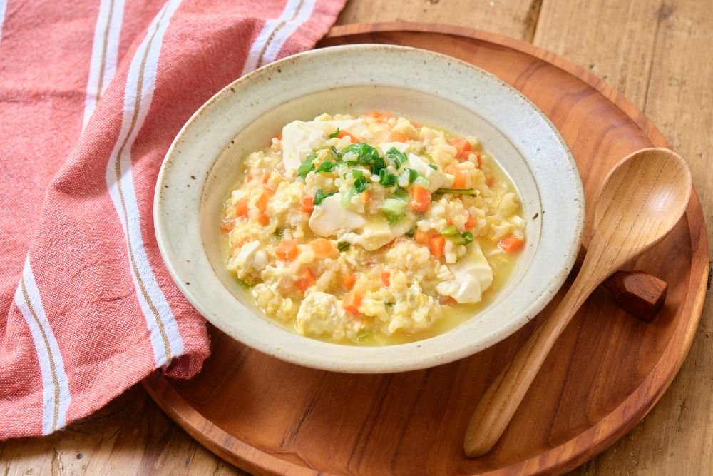野菜と豆腐の玄米ぞうすい"