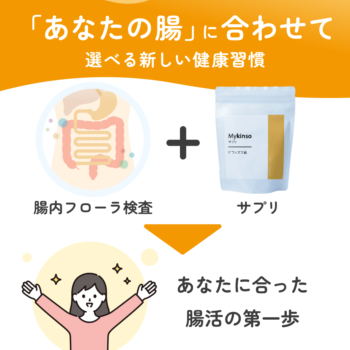 マイキンソー サプリ ビフィズス菌 30日分60粒