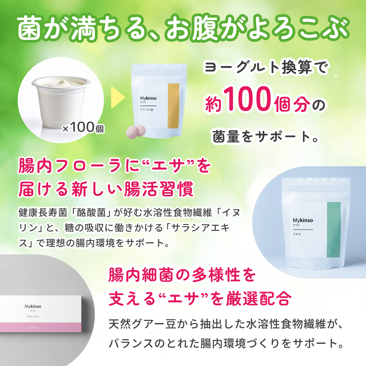 マイキンソー サプリ バクテロ 30日分30包