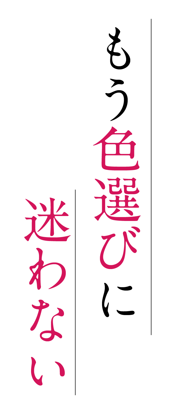 色選びに迷わない