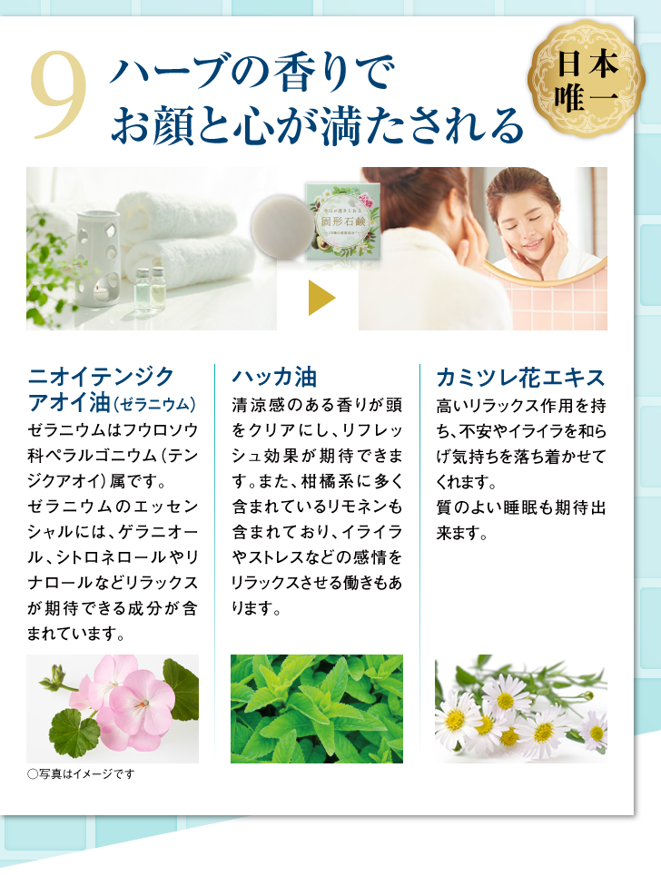 今日が透きとおる固形石鹸 詳細はこちら