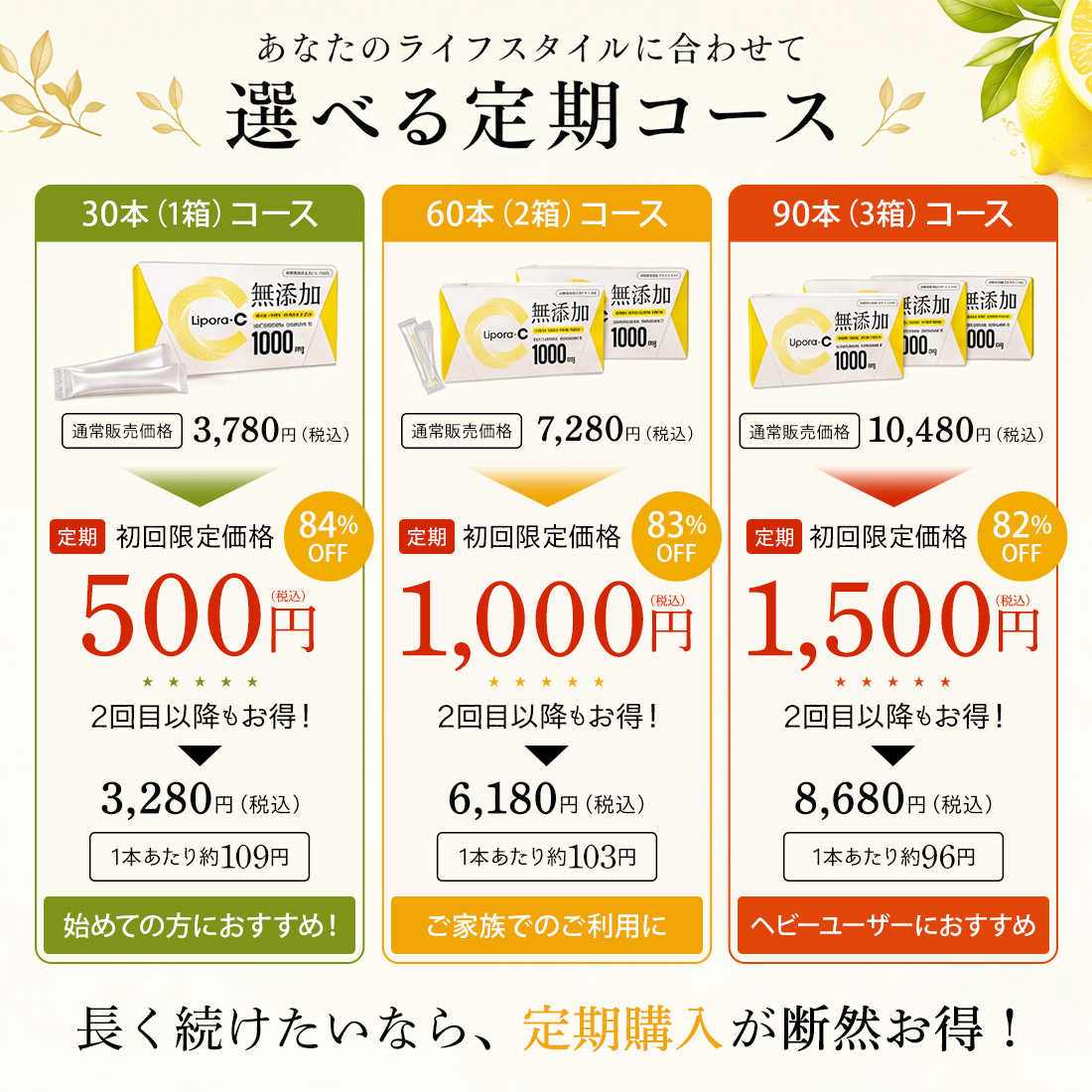 Lipora-C (30本入) 個数: 1箱（30本入り）