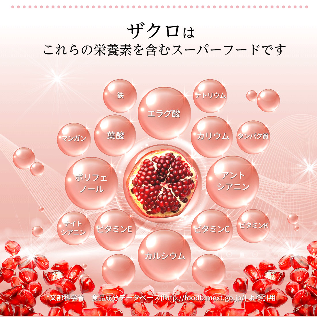 魅惑ザクロ + 美容ゼリー コラーゲンゼリー【1本：20g】 セット内容: 7本