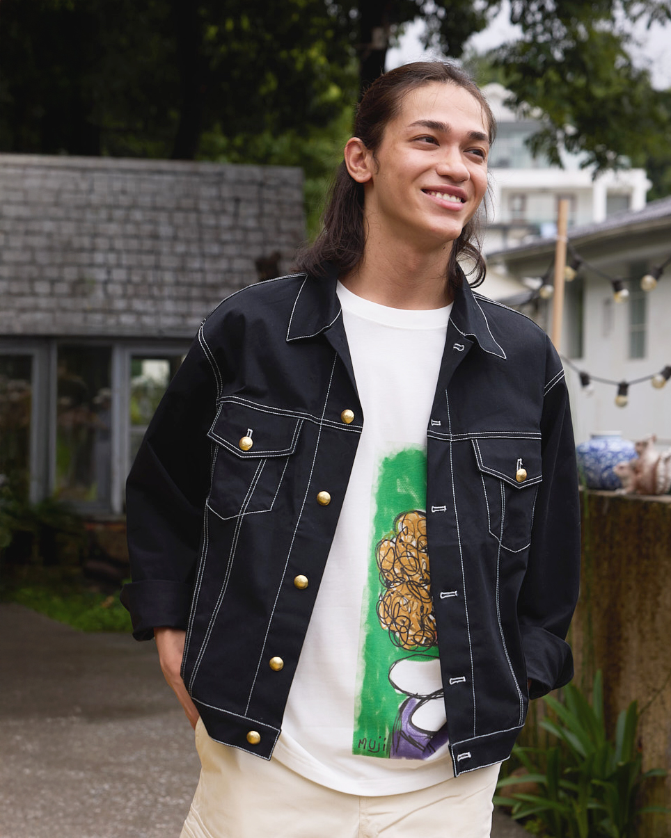 Place D' UJI ジャケット ブラック サイズ: M